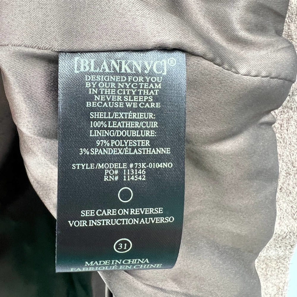 Blank NYC Women's Leather Mini Skirt Size 31 - Picture 4 of 4